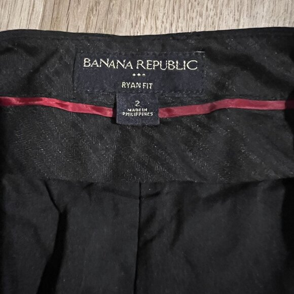 Banana Republic Women's Black Ryan Fit Dress Pants Size 2 - Picture 3 of 9